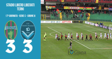 17 Ternana Giana Erminio 3-3 serie C girone B