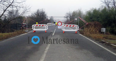 GORGONZOLA chiuso ponte via Buozzi